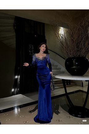 لباس آبی زنانه بافتنی S&A Collectionn - کد 874882580