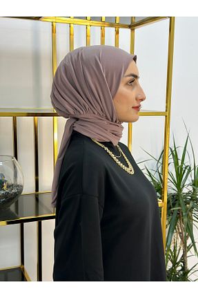 شال قهوه ای زنانه اکریلیک erasra class - کد 874897631