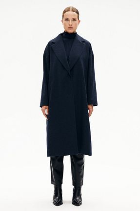 کاپشن سرمه ای زنانه رگولار W Collection - کد 767614994