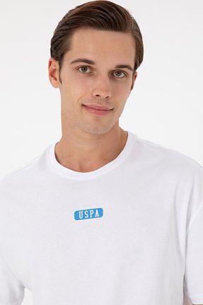 تیشرت سفید مردانه اورسایز U.S. Polo Assn. - کد 833125682