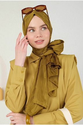 شال سبز زنانه پنبه ای HEQA - کد 846967000