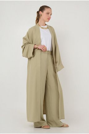 کیمونو و کافتان سبز زنانه بافتنی HEQA - کد 837749586