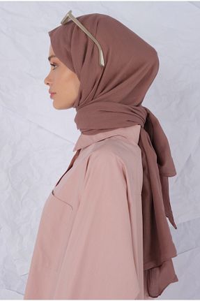 شال صورتی زنانه پنبه ای HEQA - کد 848483690