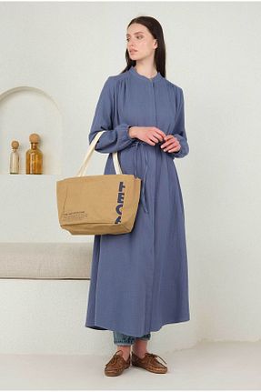 تونیک آبی زنانه بافتنی HEQA - کد 826946596