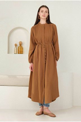 تونیک قهوه ای زنانه بافتنی HEQA - کد 827237364