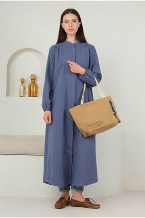 تونیک آبی زنانه بافتنی HEQA - کد 826946596