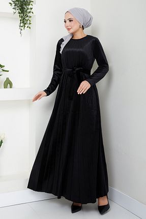 لباس مجلسی حجاب مشکی زنانه یقه دوچرخه ModaMerve - کد 874950992