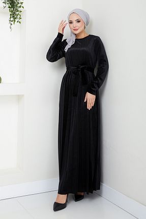 لباس مجلسی حجاب مشکی زنانه یقه دوچرخه ModaMerve - کد 874950992