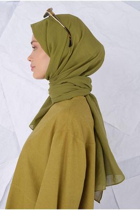 شال سبز زنانه پنبه ای HEQA - کد 848484140