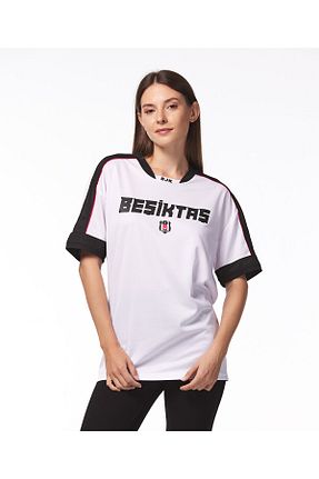 تیشرت اسپرت سفید زنانه رگولار Beşiktaş - کد 874598168