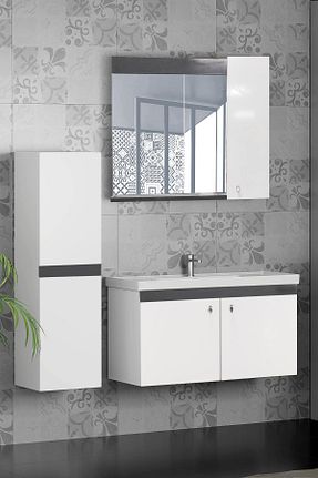 ست کمد حمام سفید KAREN BANYO - کد 255853923