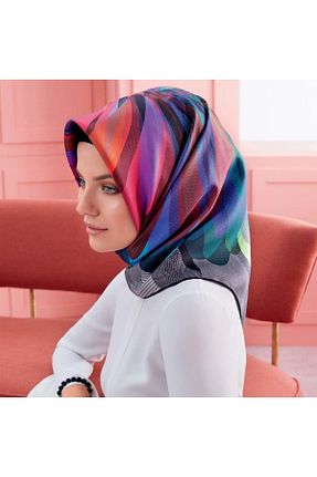 روسری مشکی کرپ ساتن ابریشم Armine - کد 874971971