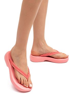 دمپائی صورتی زنانه پاشنه تخت İpanema - کد 821342955