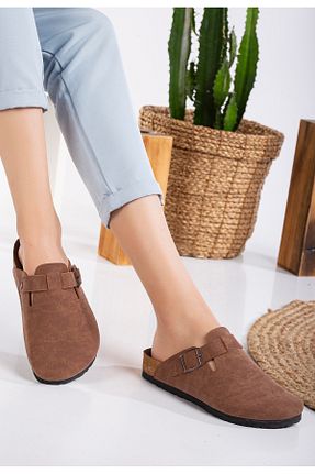 دمپائی قهوه ای بچه گانه چرم مصنوعی Aurora Shoes - کد 874987336