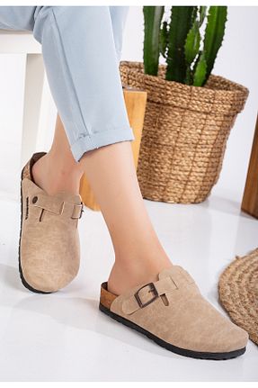 دمپائی بژ بچه گانه چرم مصنوعی Aurora Shoes - کد 874982079