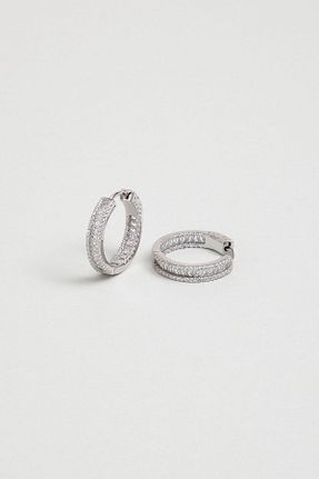 گوشواره نقره سفید زنانه 925 عیار So Chic - کد 874990018