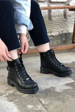 بوت / نیم بوت مشکی زنانه چرم مصنوعی Wickers - کد 773252869