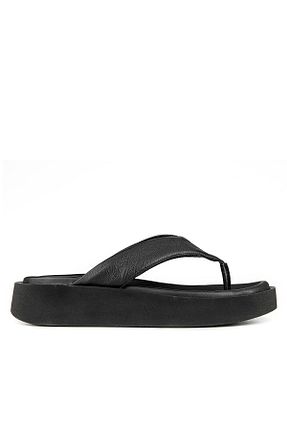 دمپائی مشکی زنانه چرم خالص Hush Puppies - کد 874998157