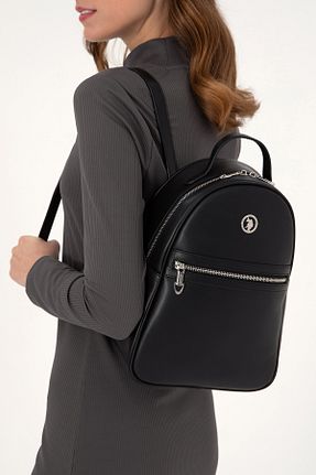 کیف دوشی مشکی زنانه چرم مصنوعی U.S. Polo Assn. - کد 875034358
