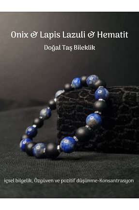 دستبند جواهر سرمه ای زنانه سنگ طبیعی Tuana Trend - کد 875026307