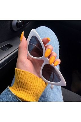 عینک آفتابی سفید زنانه UV400 MACERATİ - کد 346485001