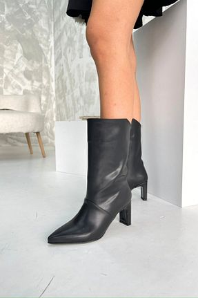 بوت / نیم بوت مشکی زنانه پاشنه ضخیم inizio - کد 874770954
