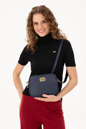 کیف دوشی سرمه ای زنانه چرم مصنوعی U.S. Polo Assn. - کد 875016510