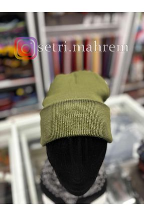 کلاه پشمی خاکی زنانه اکریلیک DALMAÇ TEKSTİL - کد 875079907