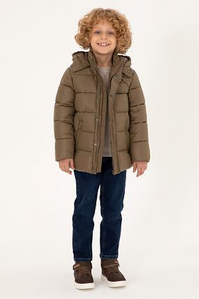 کاپشن خاکی بچه گانه پارچه U.S. Polo Assn. - کد 856854006