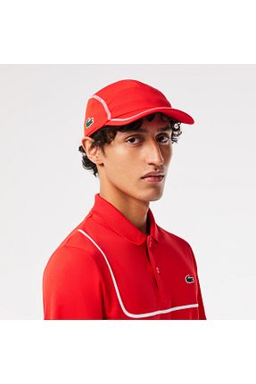 کلاه قرمز مردانه پنبه ای Lacoste - کد 875032465