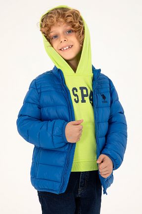کاپشن نارنجی بچه گانه پارچه U.S. Polo Assn. - کد 855950043