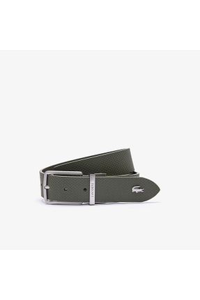 کمربند خاکی مردانه چرم مصنوعی Lacoste - کد 875031724
