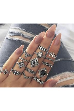 انگشتر جواهر طوسی زنانه زیرکن Toz Vintage - کد 875121382