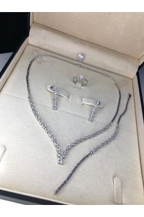 ست نقره سفید زنانه زیرکن vogutima jewelery&silver by timuçin mavili - کد 466127331