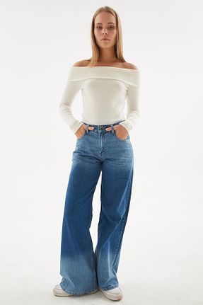 شلوار آبی زنانه جین Fashion Friends - کد 875146209