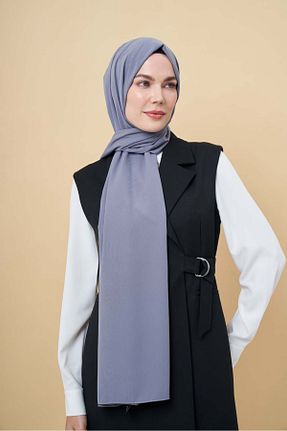 شال طوسی زنانه Medine İpeği Mizalle - کد 825184086