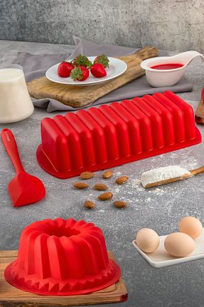 قالب کیک و فر قرمز سیلیکون Silicorner - کد 875109805
