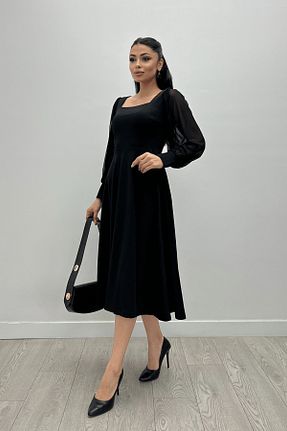 لباس مجلسی و فارغ التحصیلی مشکی زنانه پلی استر giyimmasalı - کد 752664995