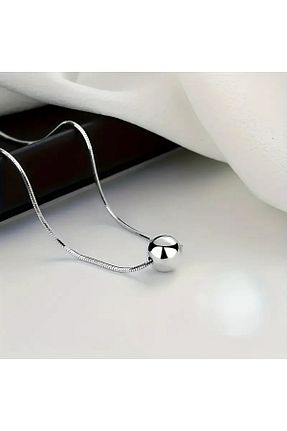گردنبند استیل ( فولاد ) طوسی زنانه استیل ضد زنگ Redhead - کد 875183911