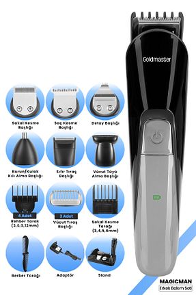 ماشین اصلاح صورت مشکی Kablosuz GoldMaster - کد 263660840