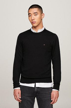 سوئیتر مشکی مردانه پنبه ای Tommy Hilfiger - کد 354540139