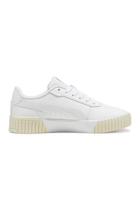کفش اسنیکر سفید زنانه بند دار Puma - کد 838700374