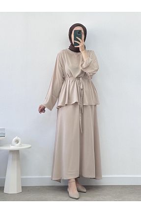 ست بالاتنه و پائین تنه نباتی زنانه بافت CHUL - کد 873218939