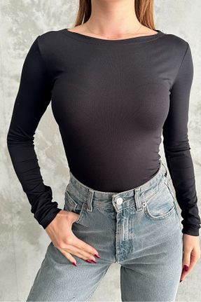 بلوز مشکی زنانه ساده macharel jeans - کد 873217401