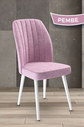 صندلی آشپزخانه صورتی فلزی Canisa Concept - کد 55507052