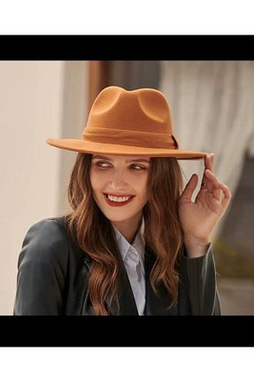 کلاه قهوه ای زنانه نمد OWOW HAT - کد 873242540