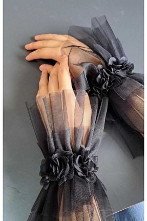 دستکش مشکی زنانه nuriçgiyim - کد 873241725