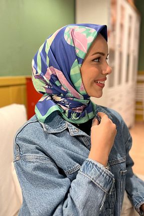 روسری رنگی پلی استر Sultan - کد 873240477