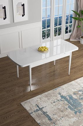 میز آشپزخانه سفید MDF Canisa Concept - کد 213311513