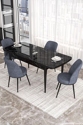 ست میز آشپزخانه سفید Suntalam Canisa Concept - کد 139970347